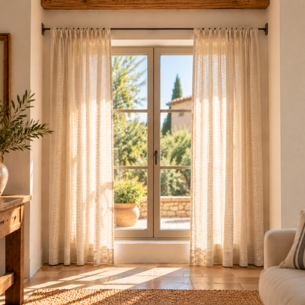 Tringle mur à mur en fer forgé sur mesure