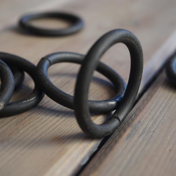 Anneaux pour tringle fer forgé Ø3,5cm