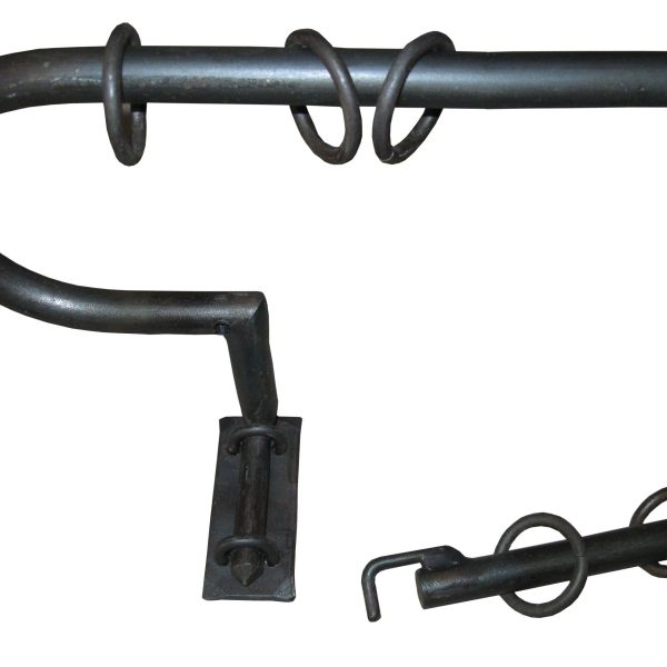 Double tringle à rideaux provençale en fer forgé