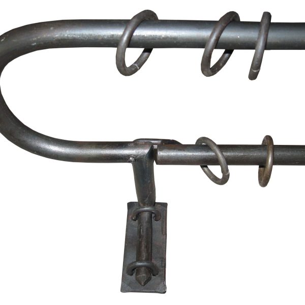 Double tringle à rideaux provençale en fer forgé