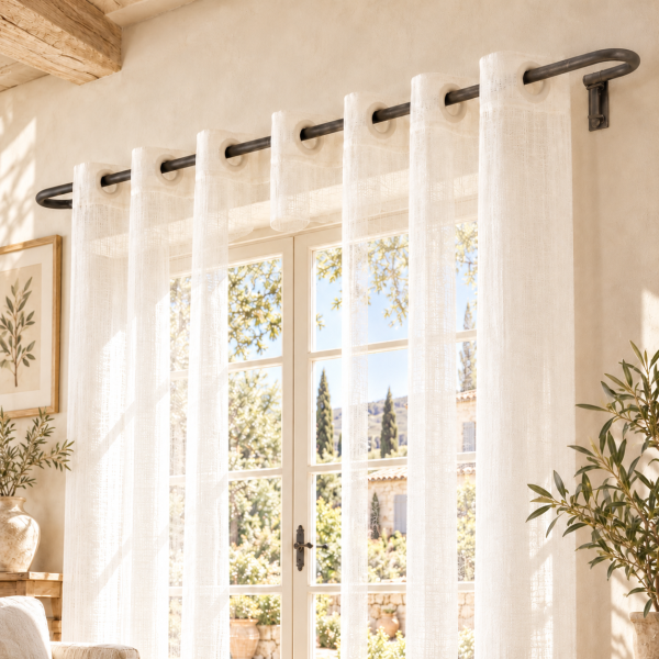 Tringle à rideaux Provençale en fer forgé sur mesure